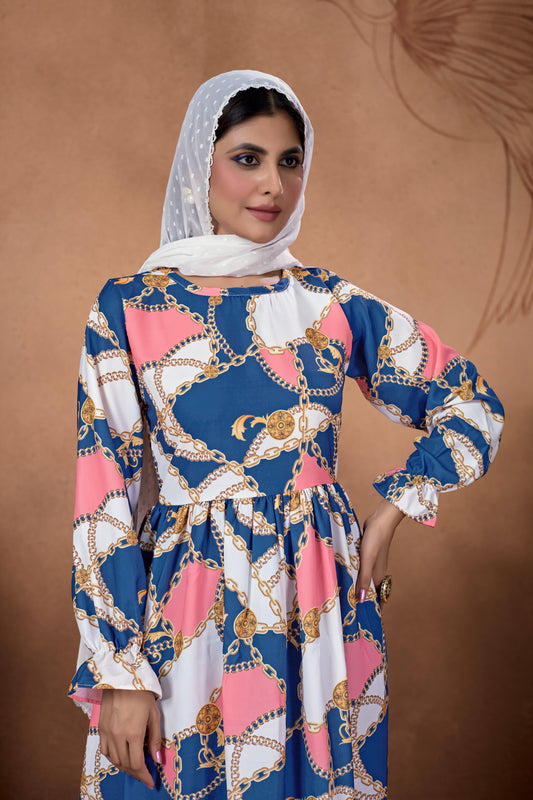 SARINKU Nida Abaya  without Hijab Multicolor