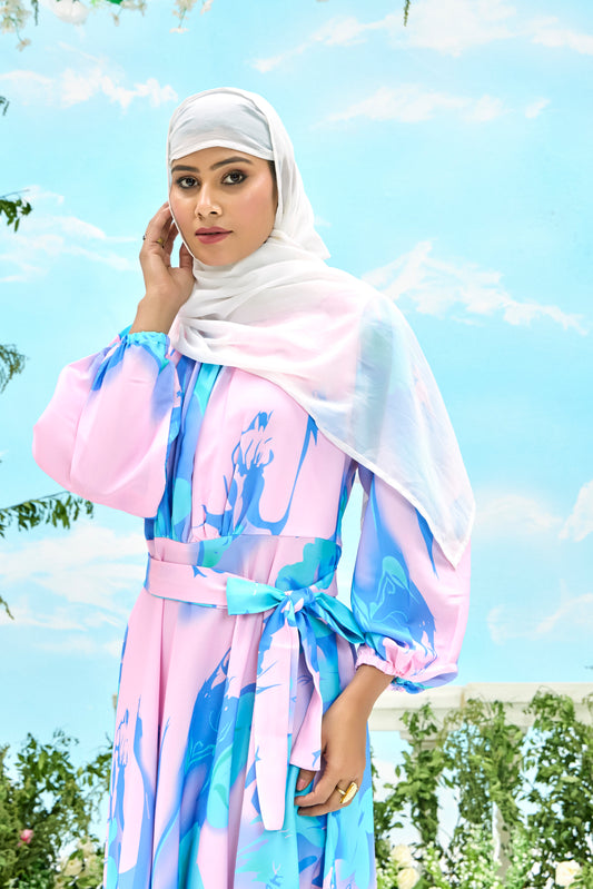 Abaya Nida Fabric Full Sleeve Length Stylish Abaya Dress for Women for Girls