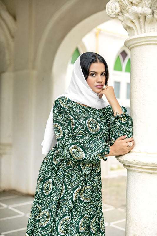 Abaya Crepe Fabric Full Sleeve Length Stylish Abaya Dress for Women for Girl's