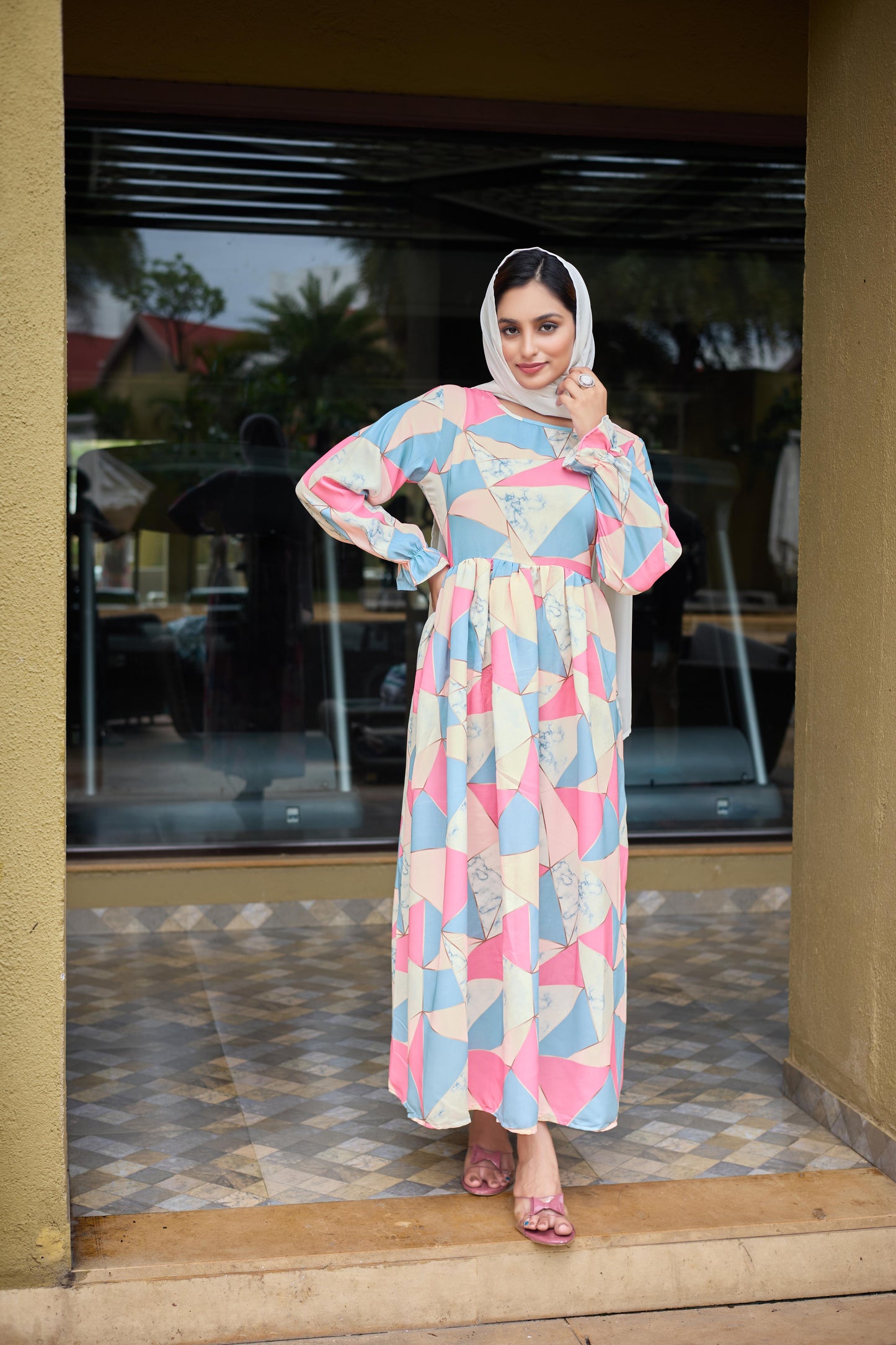 NIDA PRINT ABAYA FOR GIRL'S OR WOMEN