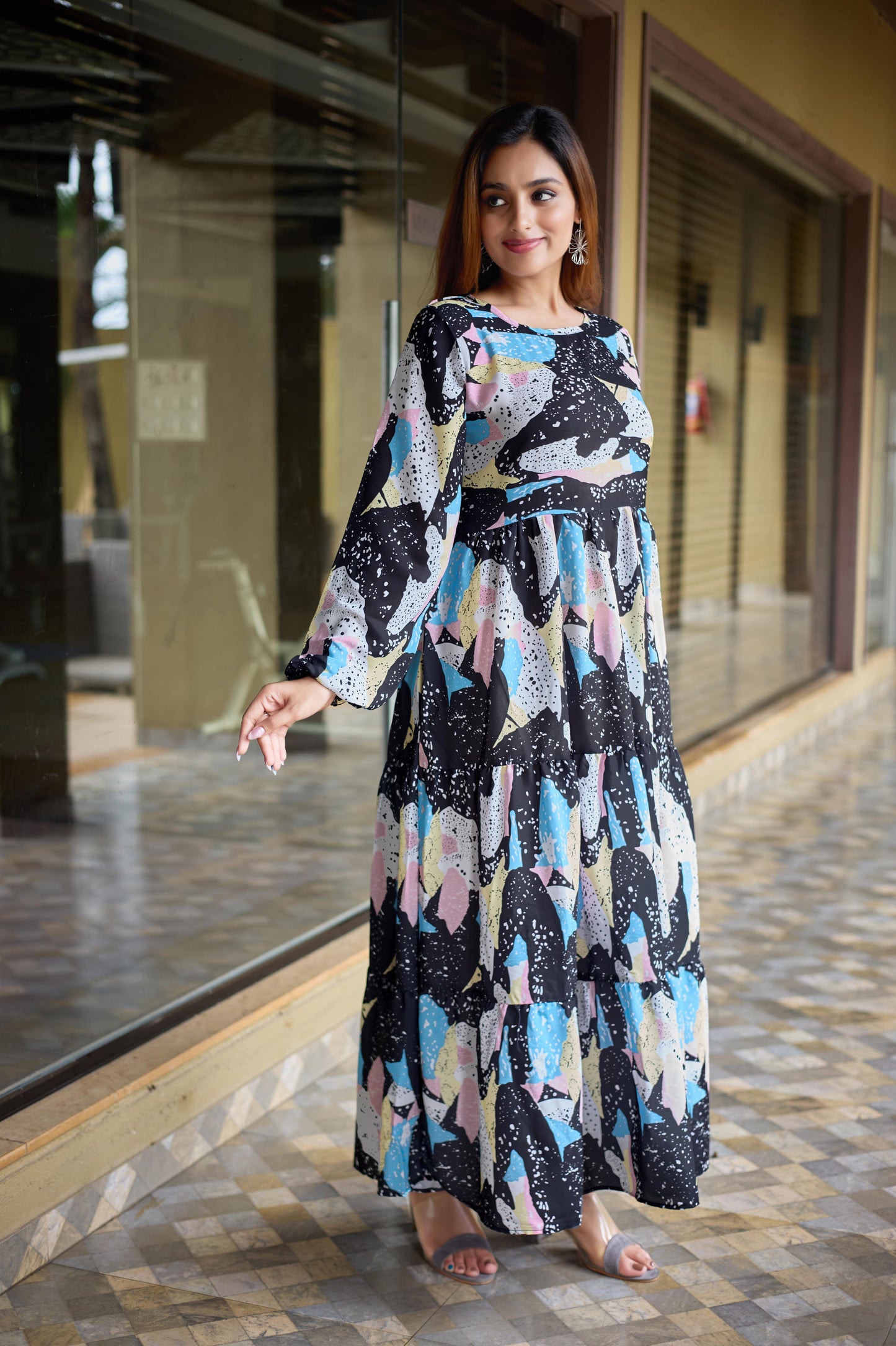SARINKU Abaya NIDA Fabric Full Sleeve Length Stylish Abaya Dress for Women & Girl's