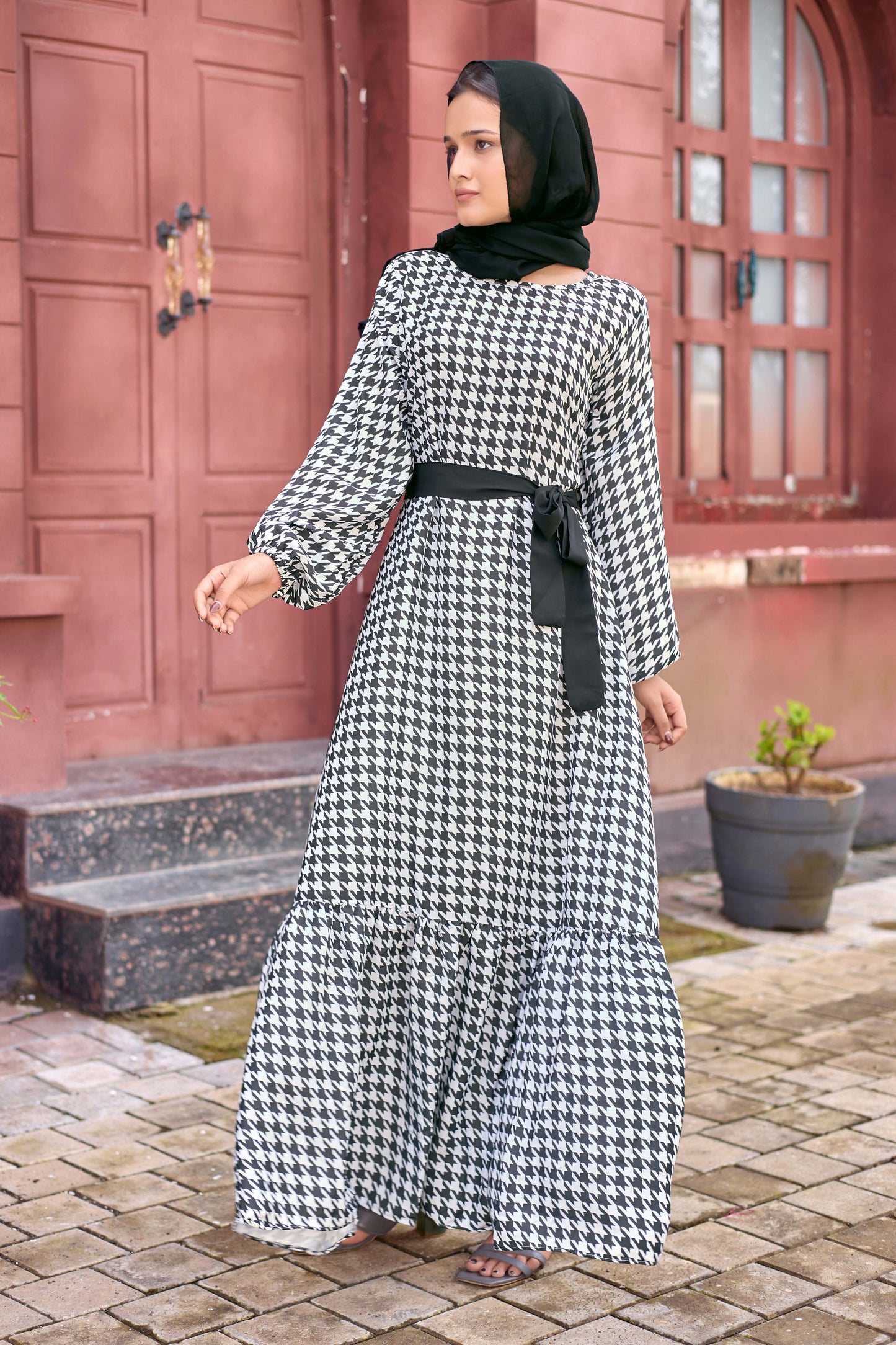 Abaya Nida Fabric Full Sleeve Length Stylish Abaya Dress