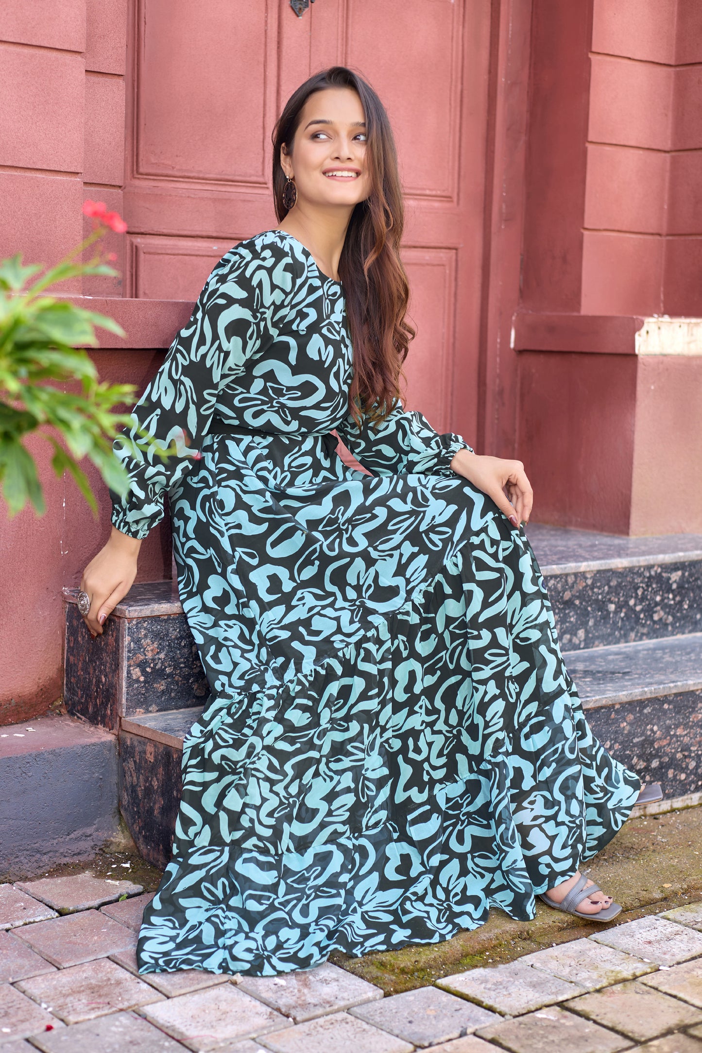 Abaya Georgette Full Sleeve Length Stylish Abaya Dress for Women for Girl