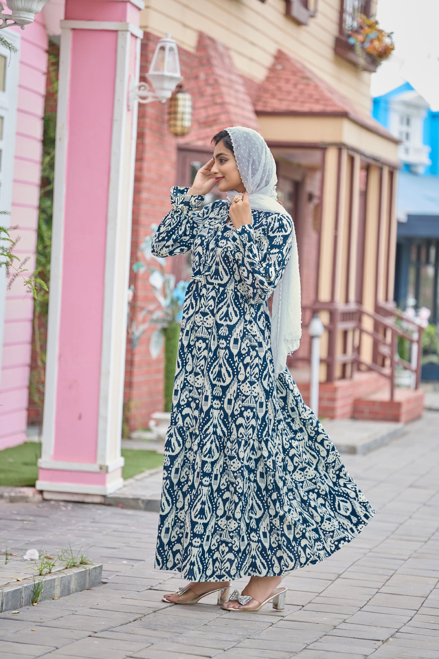 Abaya Cotton Fabric Full Sleeve Length Stylish Abaya Dress for Women for Girl's