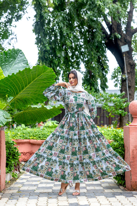 Crepe Fabric Full Sleeve Length Stylish Abaya Dress for Women for Girl's