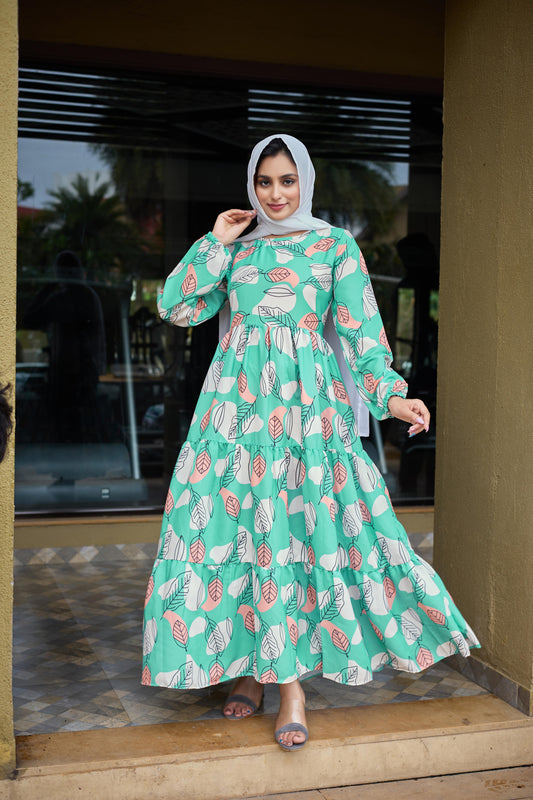 SARINKU Abaya Nida Fabric Dress for Women for Girls Abaya