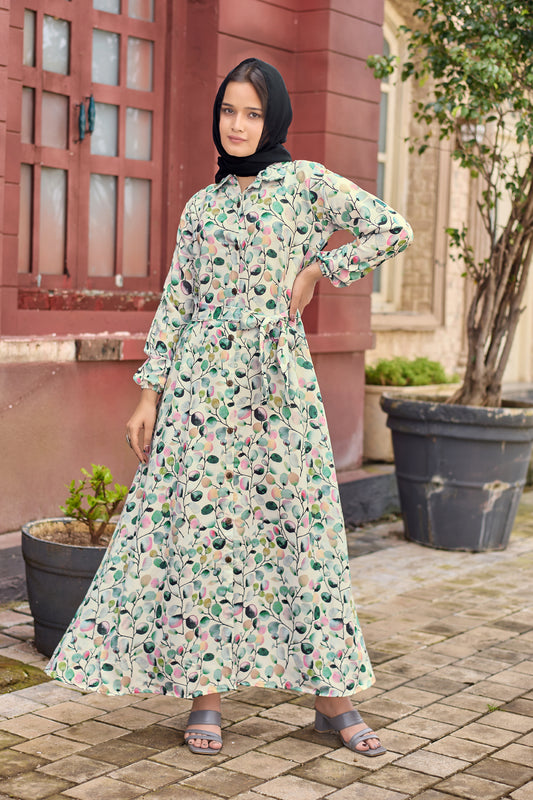 NEW DESIGN FANCY ABAYA FRONT OPEN ABAYA