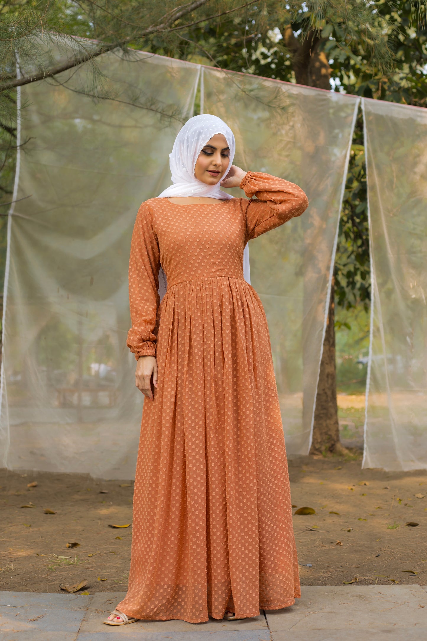 Women's Abaya Dress Fabric Georgette for Women and Girl's Abaya