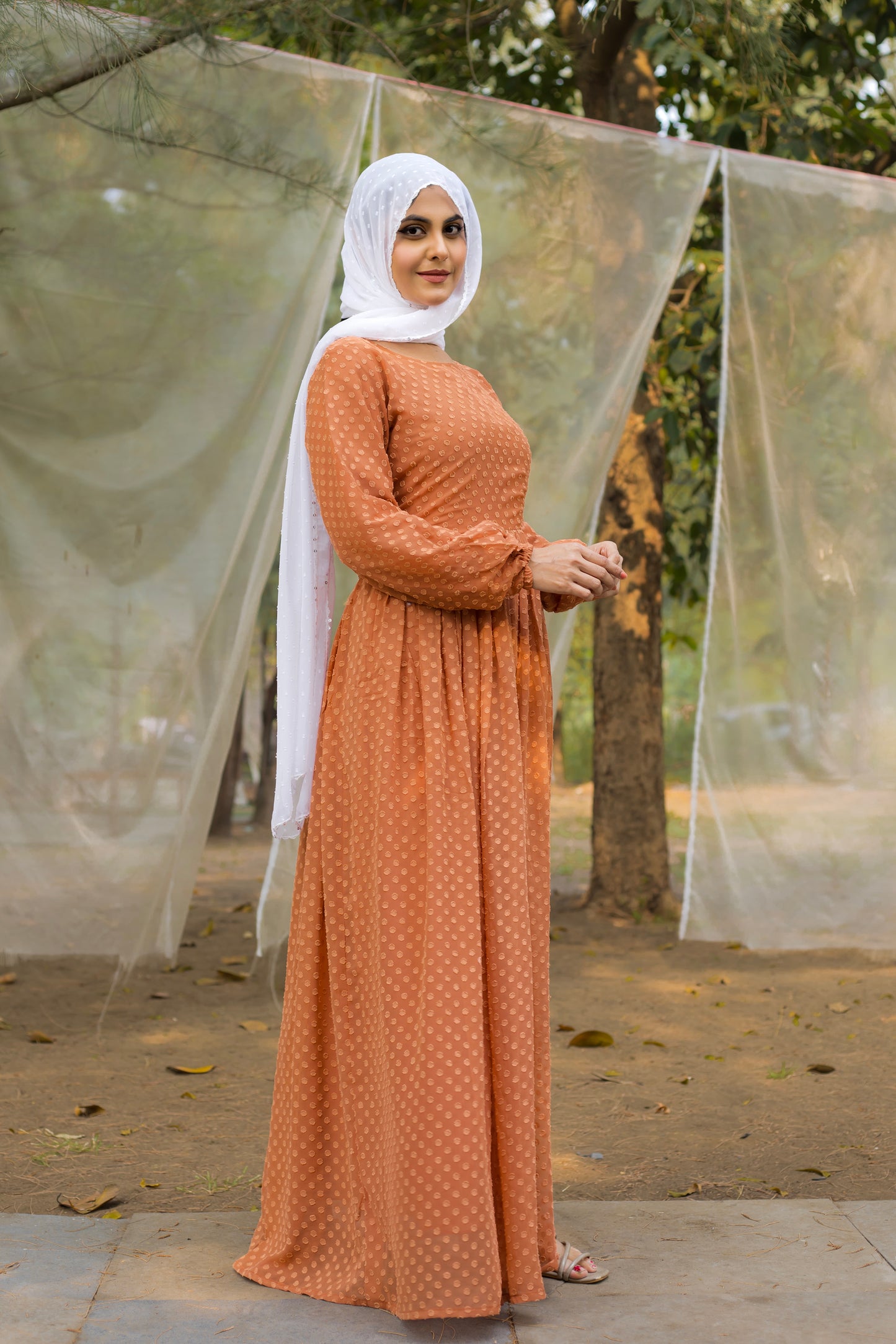 Women's Abaya Dress Fabric Georgette for Women and Girl's Abaya
