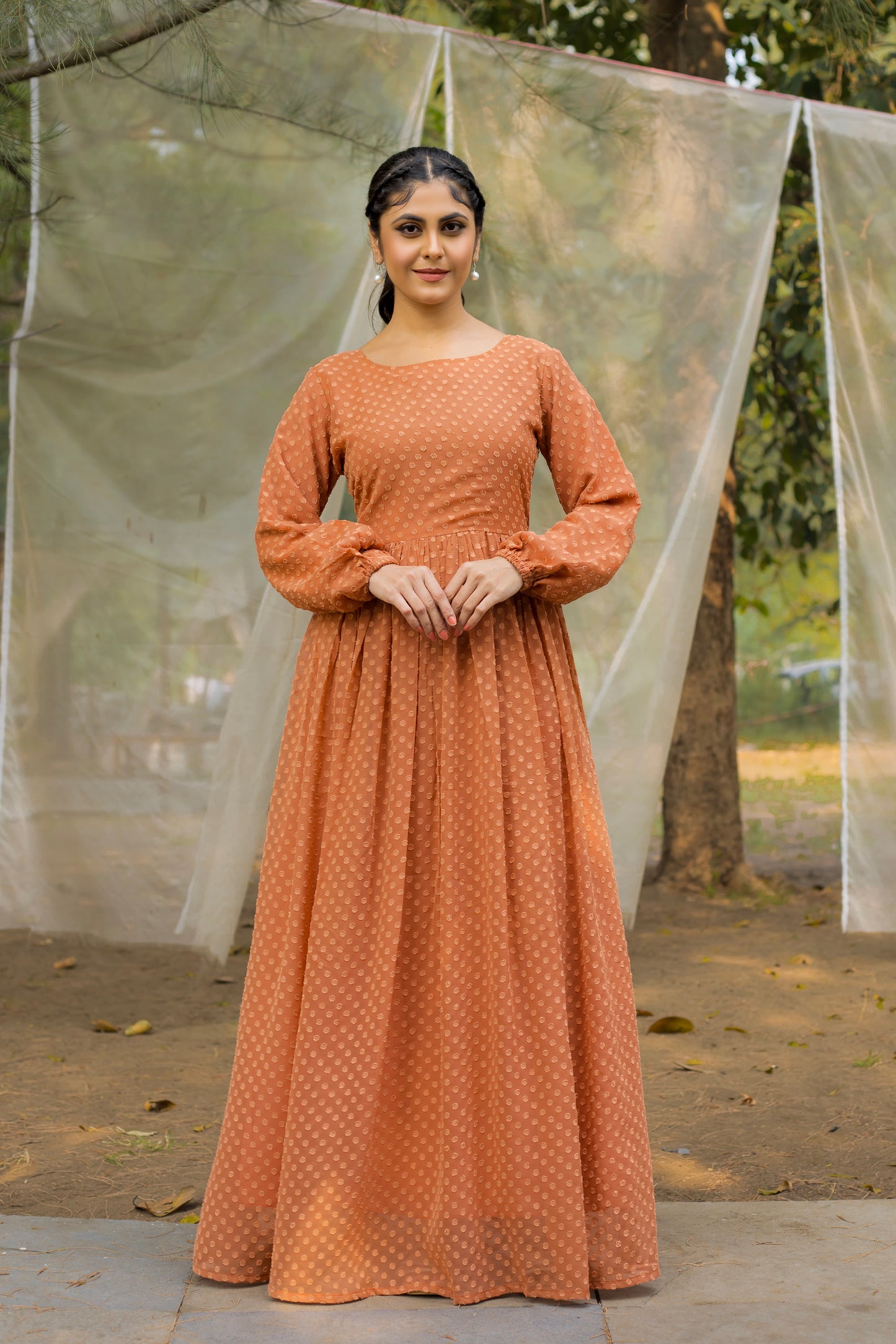 Women's Abaya Dress Fabric Georgette for Women and Girl's Abaya