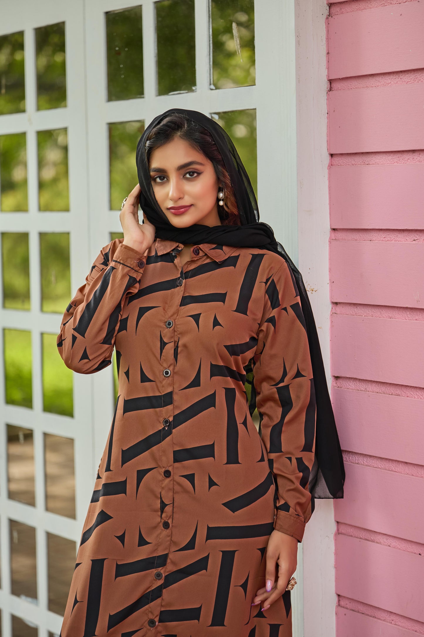 SARINKU Abaya Crepe Fabric Full Sleeve Length Stylish Abaya Dress for Women & Girl's
