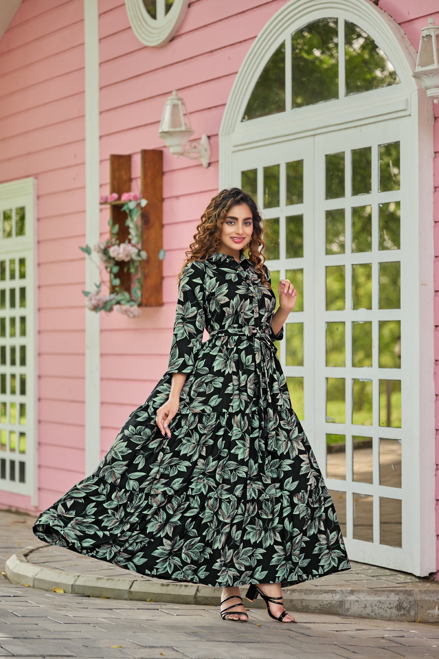 SARINKU Abaya Crepe Fabric Full Sleeve Length Stylish Abaya Dress for Women for Girl's