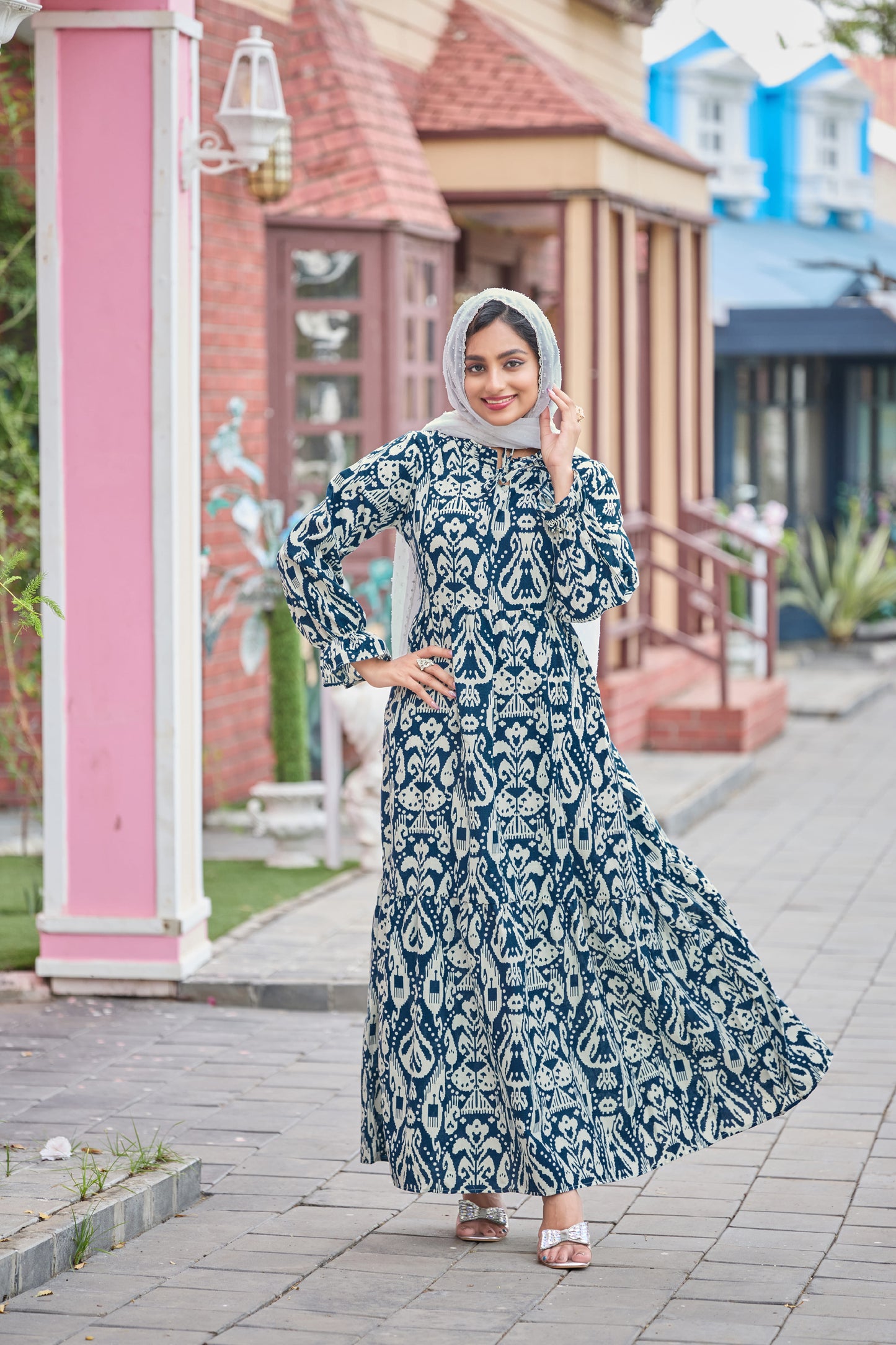 Abaya Cotton Fabric Full Sleeve Length Stylish Abaya Dress for Women for Girl's