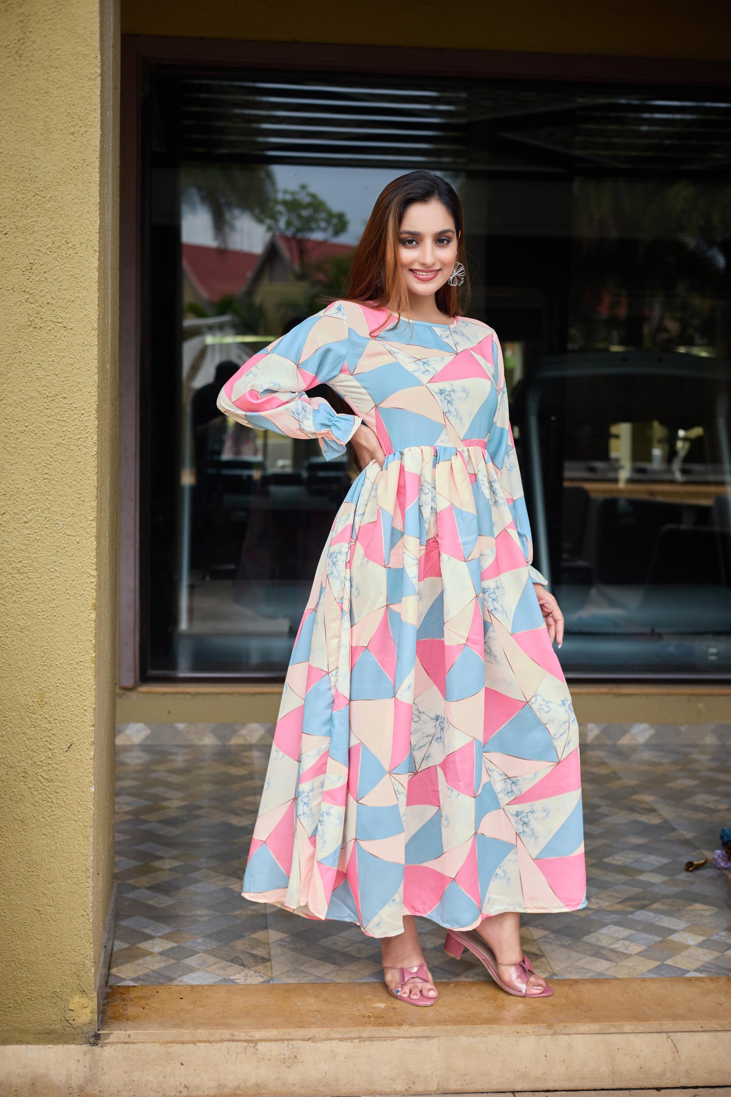 NIDA PRINT ABAYA FOR GIRL'S OR WOMEN