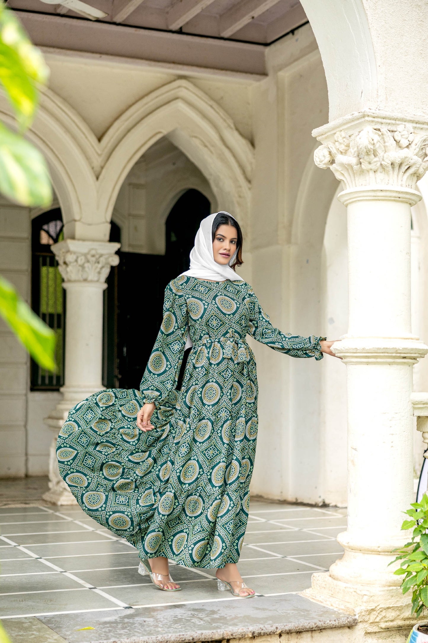 Abaya Crepe Fabric Full Sleeve Length Stylish Abaya Dress for Women for Girl's