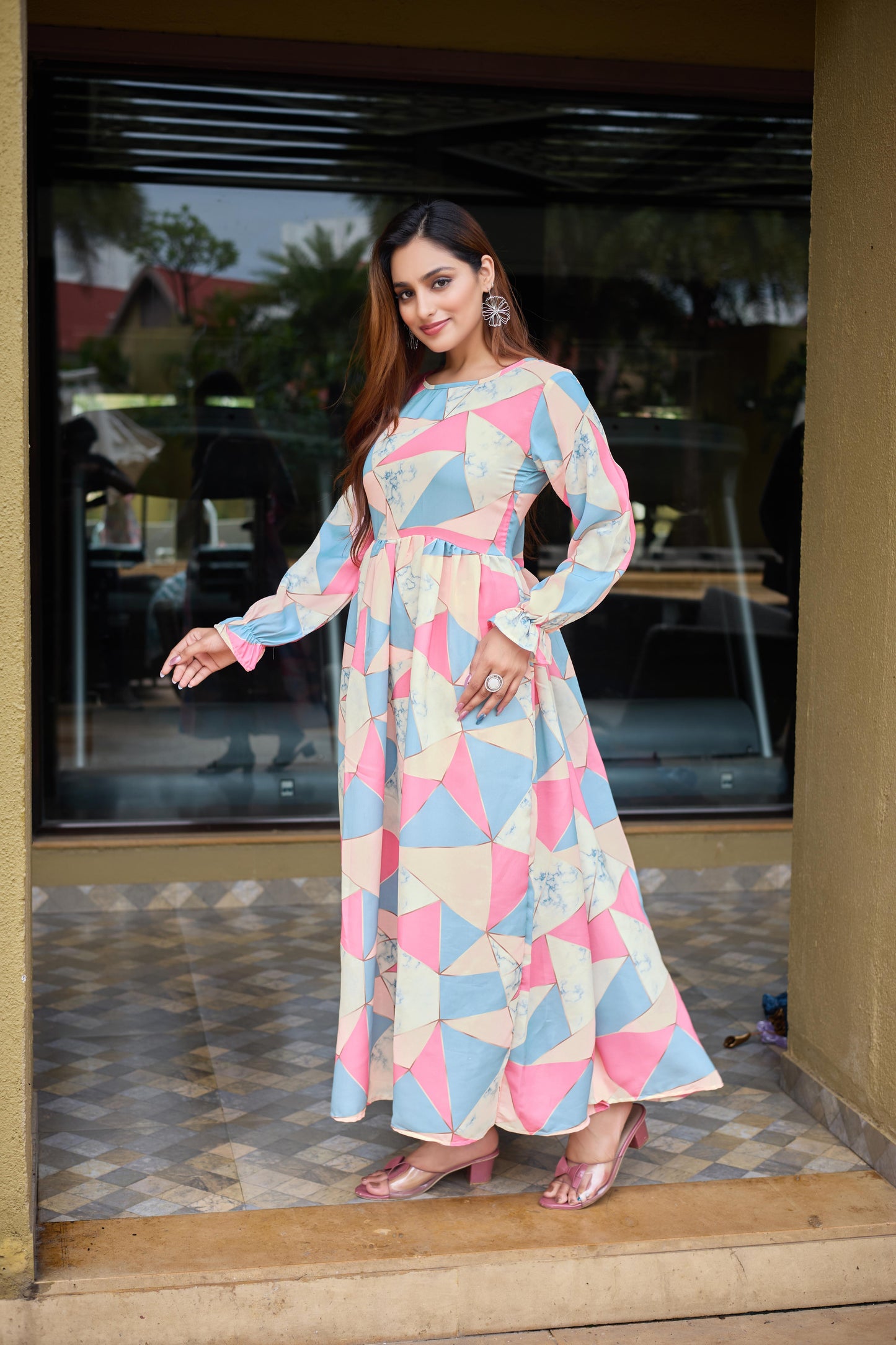 NIDA PRINT ABAYA FOR GIRL'S OR WOMEN