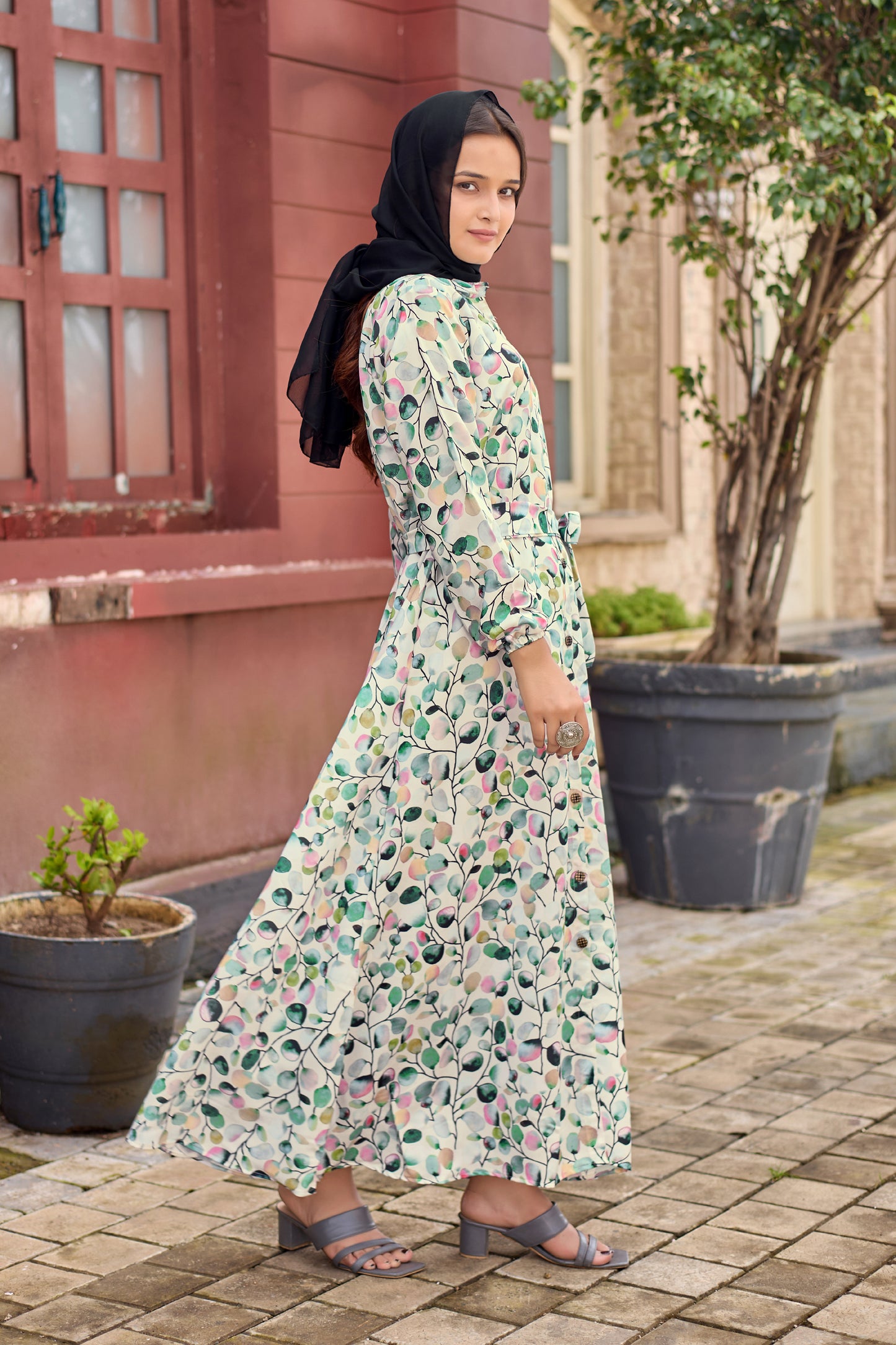 NEW DESIGN FANCY ABAYA FRONT OPEN ABAYA