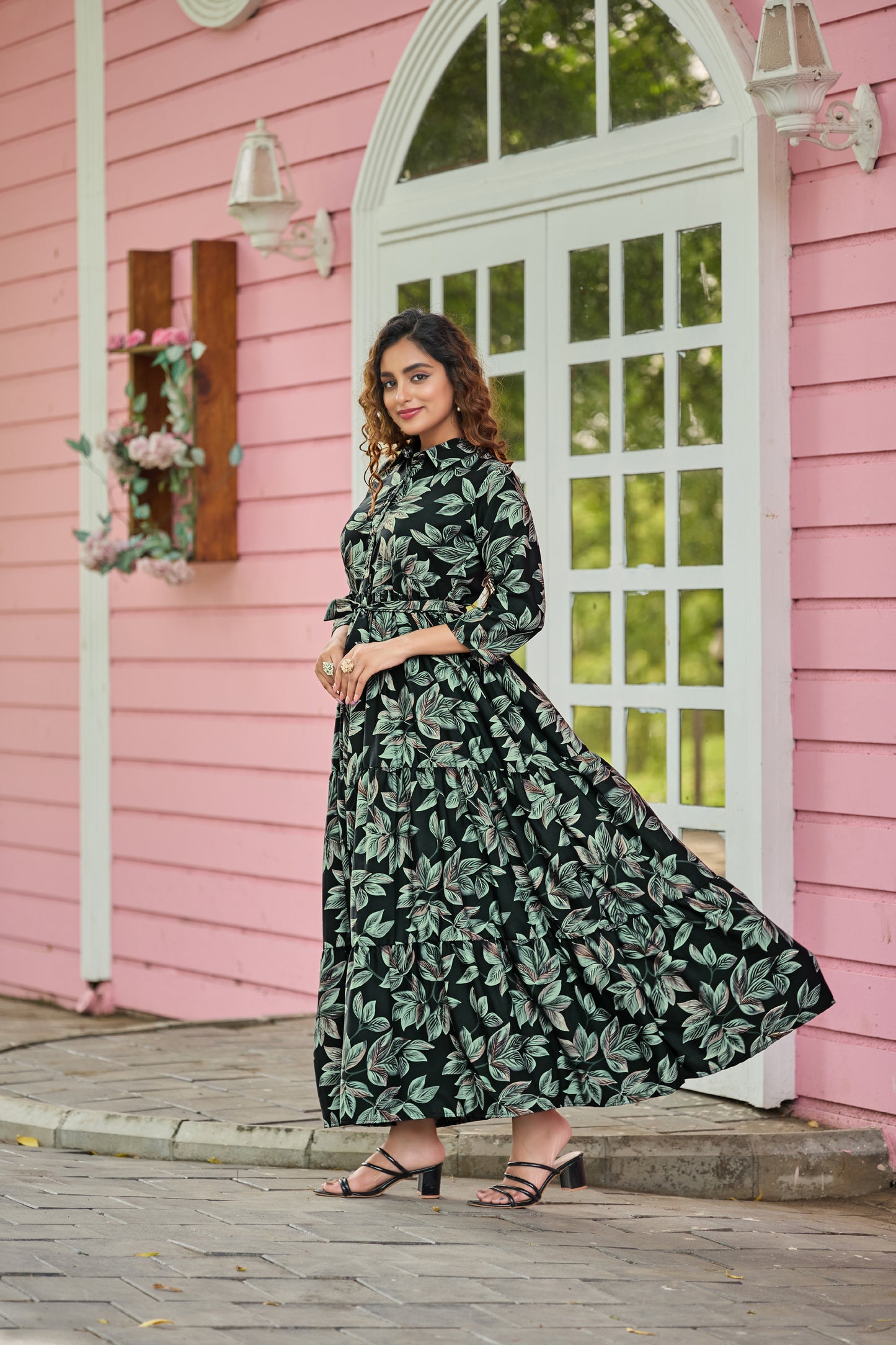 SARINKU Abaya Crepe Fabric Full Sleeve Length Stylish Abaya Dress for Women for Girl's