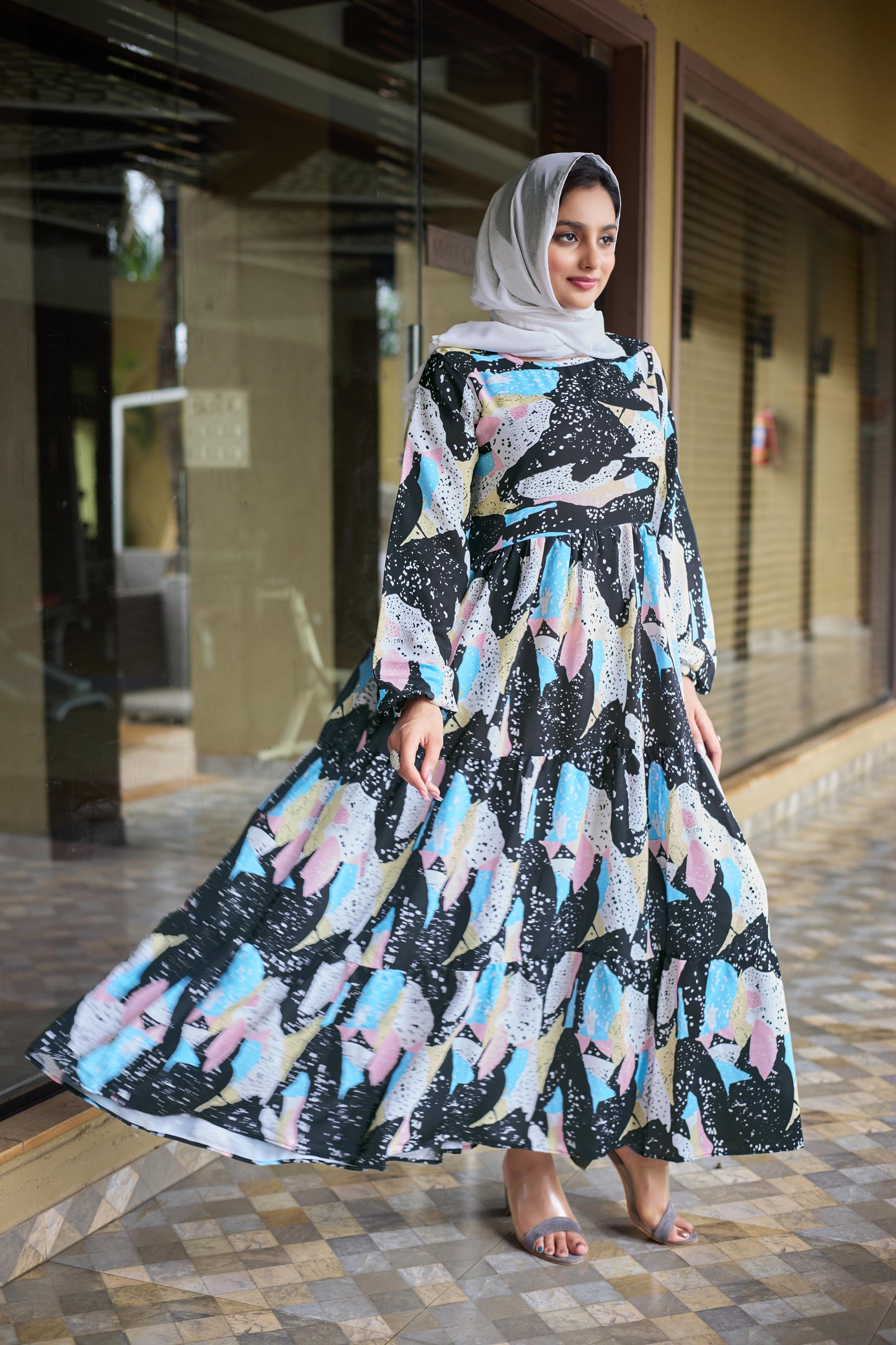 SARINKU Abaya NIDA Fabric Full Sleeve Length Stylish Abaya Dress for Women & Girl's
