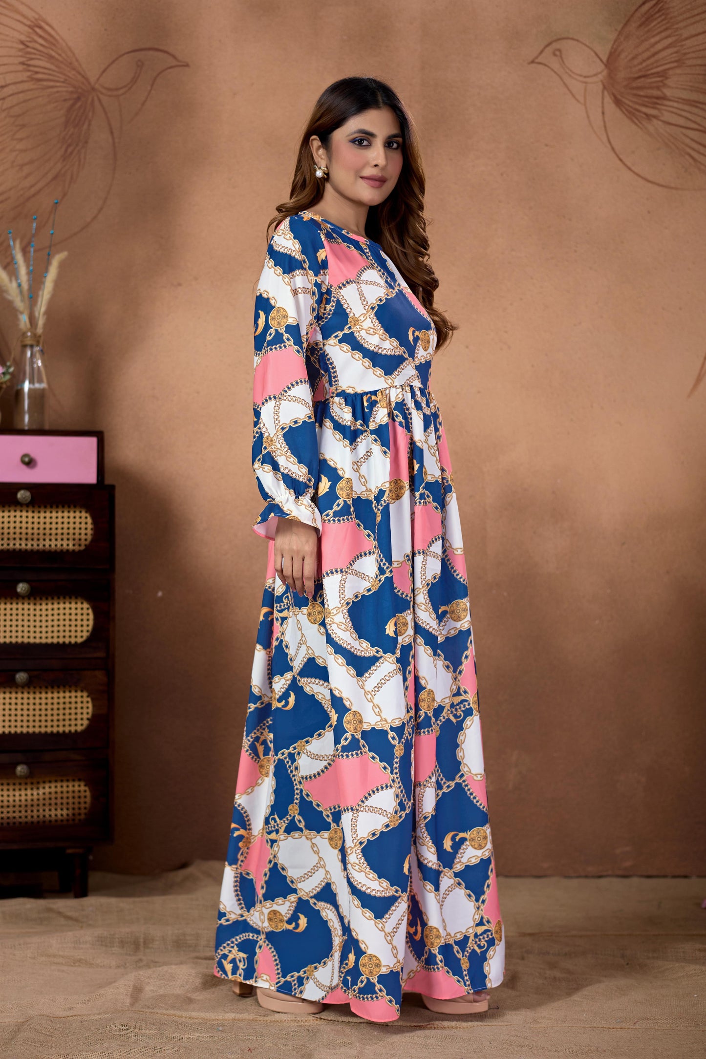 SARINKU Nida Abaya  without Hijab Multicolor