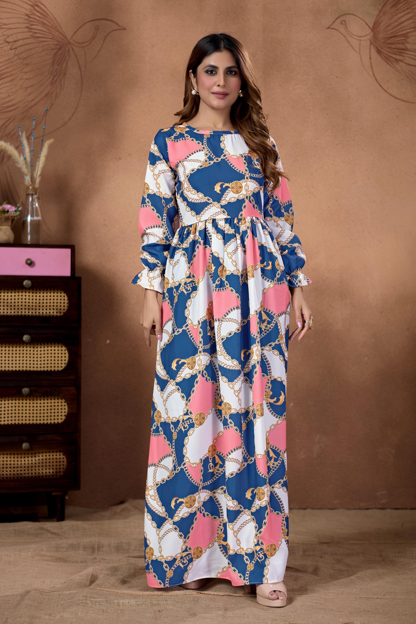 SARINKU Nida Abaya  without Hijab Multicolor