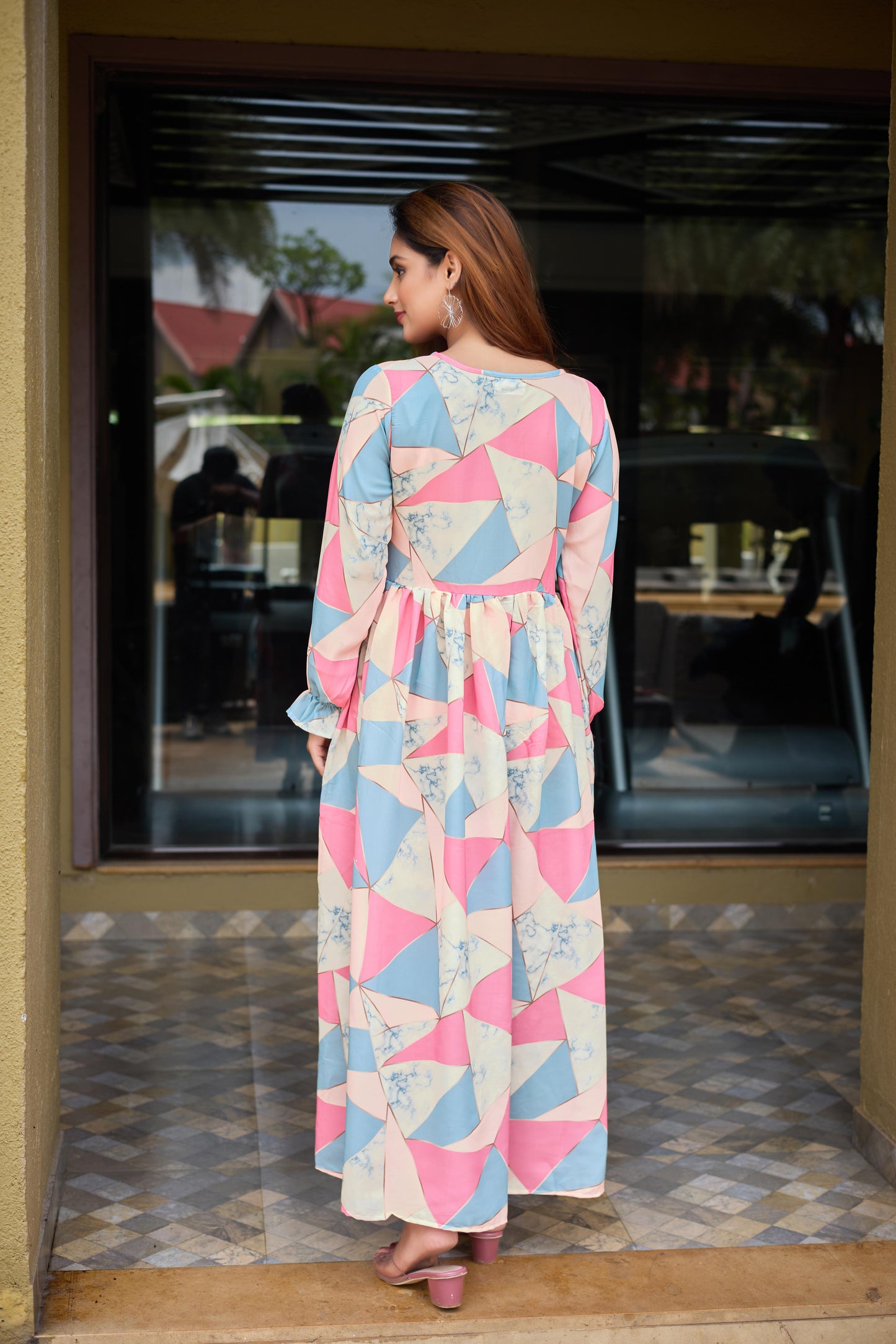 NIDA PRINT ABAYA FOR GIRL'S OR WOMEN