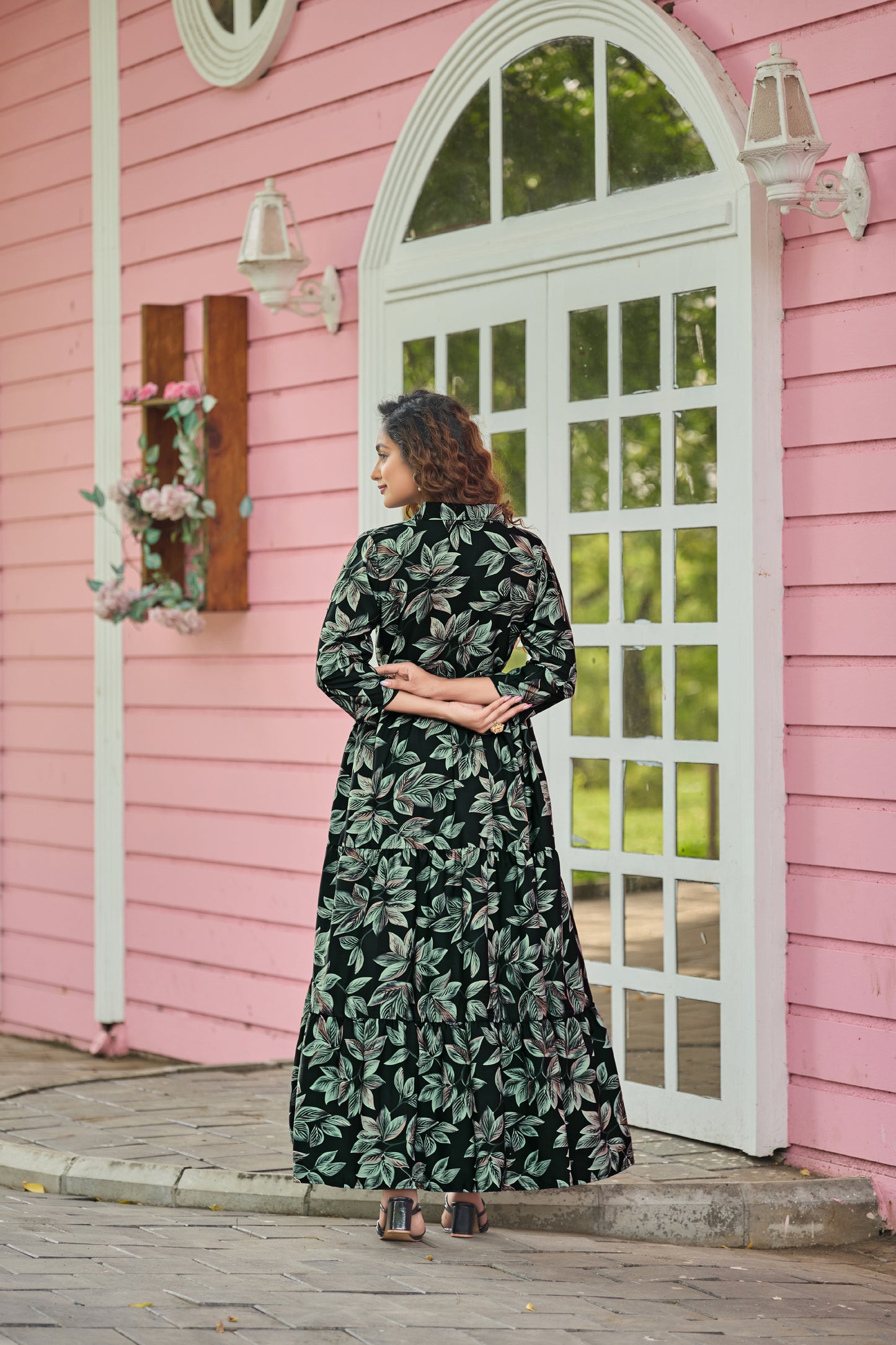 SARINKU Abaya Crepe Fabric Full Sleeve Length Stylish Abaya Dress for Women for Girl's
