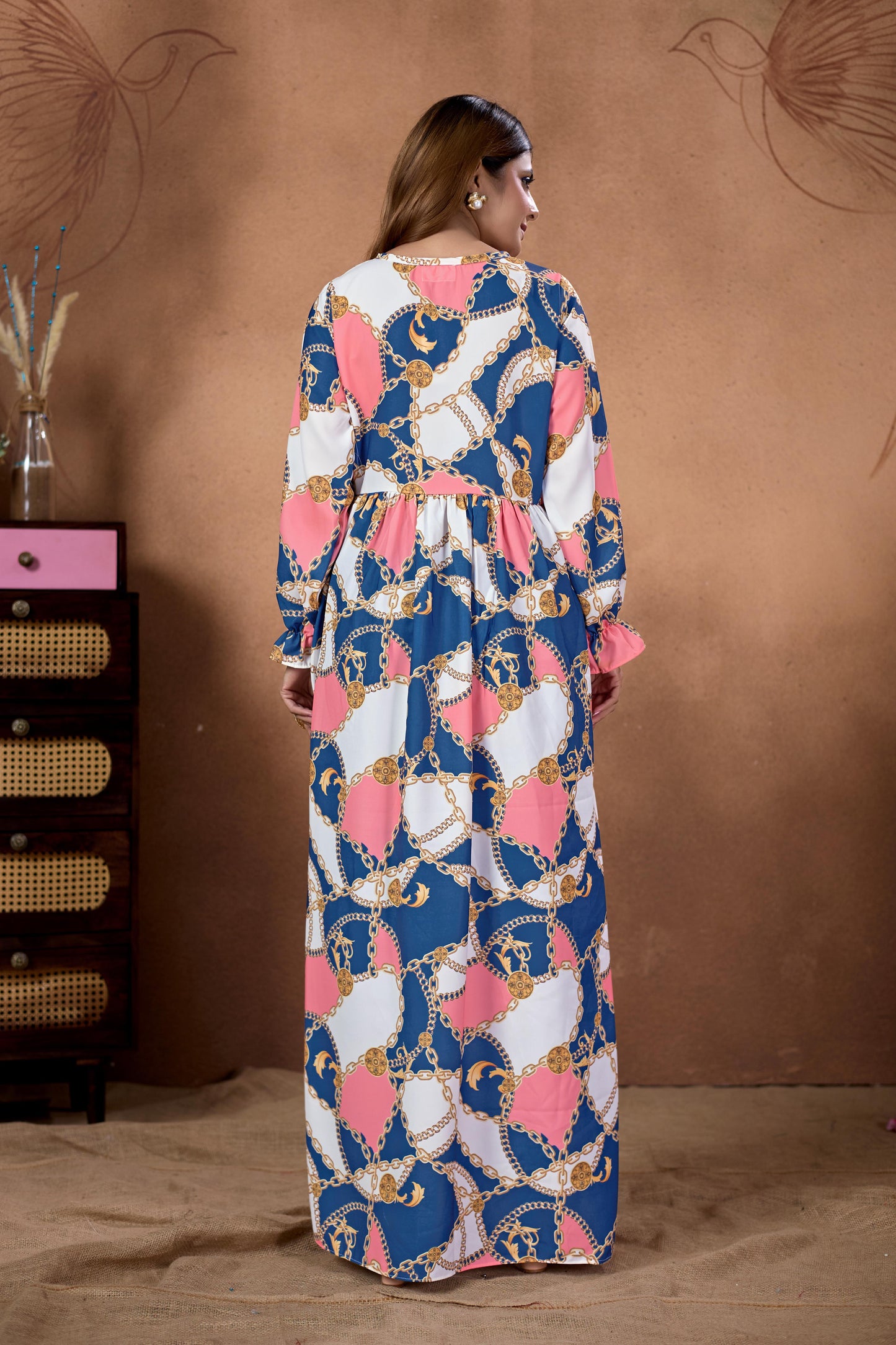 SARINKU Nida Abaya  without Hijab Multicolor