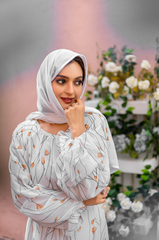 Women's Abaya Dress Fabric Georgette for Women and Girl's Abaya