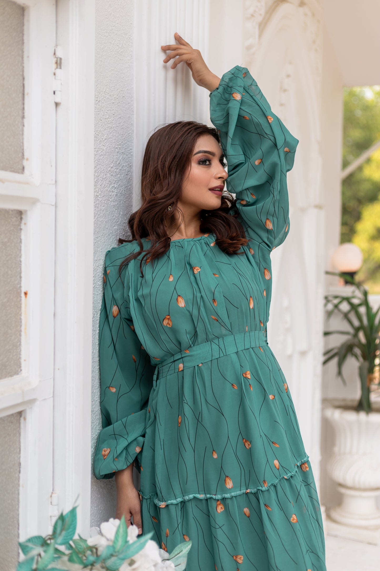 Women's Abaya Dress Fabric Georgette for Women and Girl's Abaya
