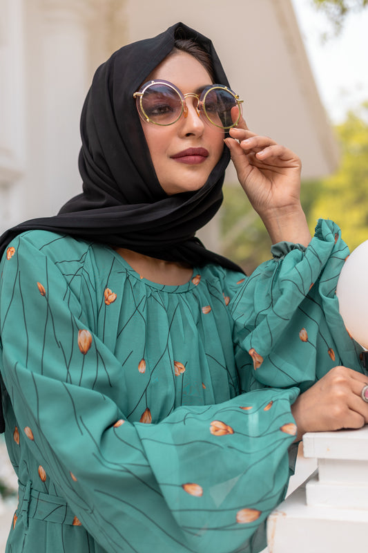 Women's Abaya Dress Fabric Georgette for Women and Girl's Abaya