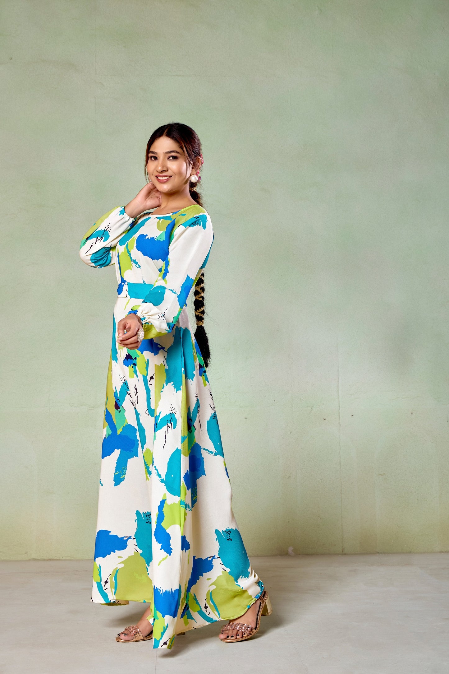 Abaya Nida Fabric Full Sleeve Length Stylish Abaya Dress for Women for Girls