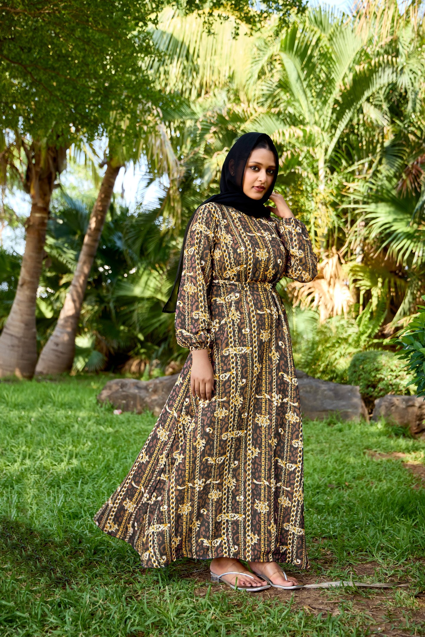 NEW DESIGN FANCY PRINTED FANCY NIDA ABAYA FOR WOMEN OR GIRLS