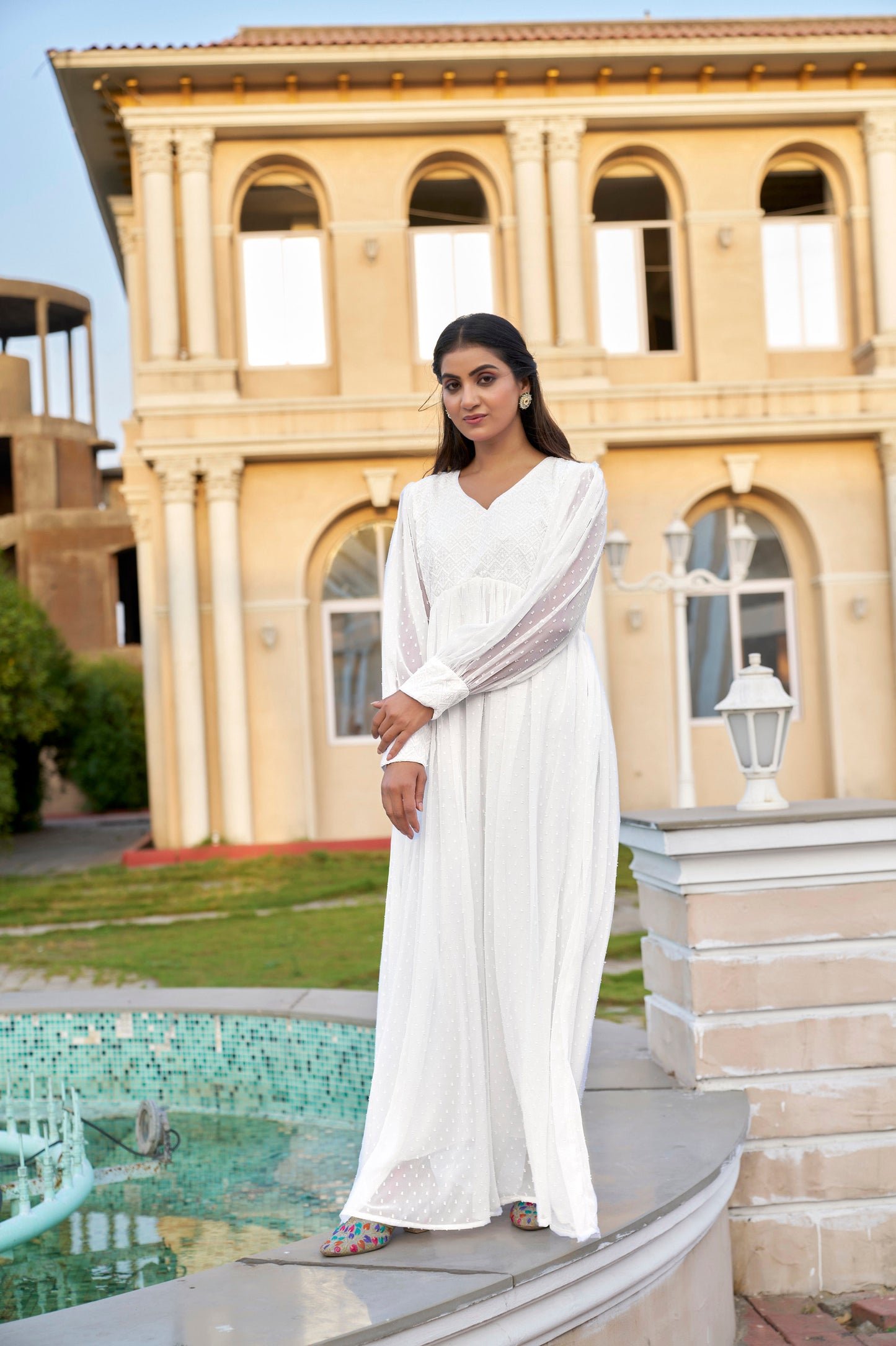 New Design Chikankari Abaya Georgette for Stylish Abaya Dress for Women& Girl's