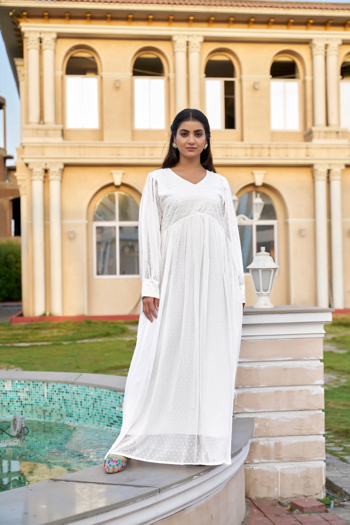 New Design Chikankari Abaya Georgette for Stylish Abaya Dress for Women& Girl's