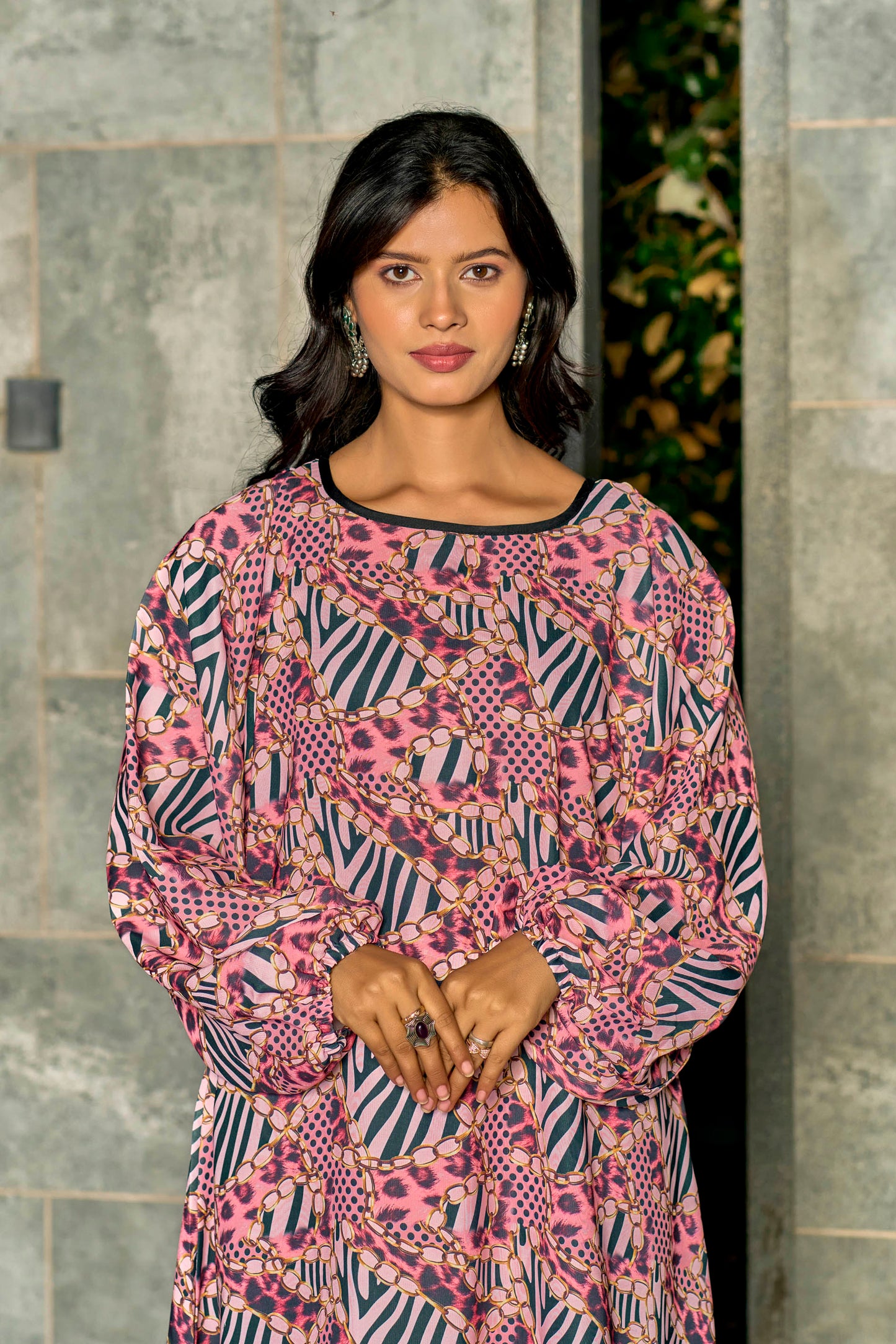 Women’s Printed Nida Abaya/Maxi Dress | Full Sleeve Modest Wear | Length 53 Inch | Soft & Lightweight Fabric