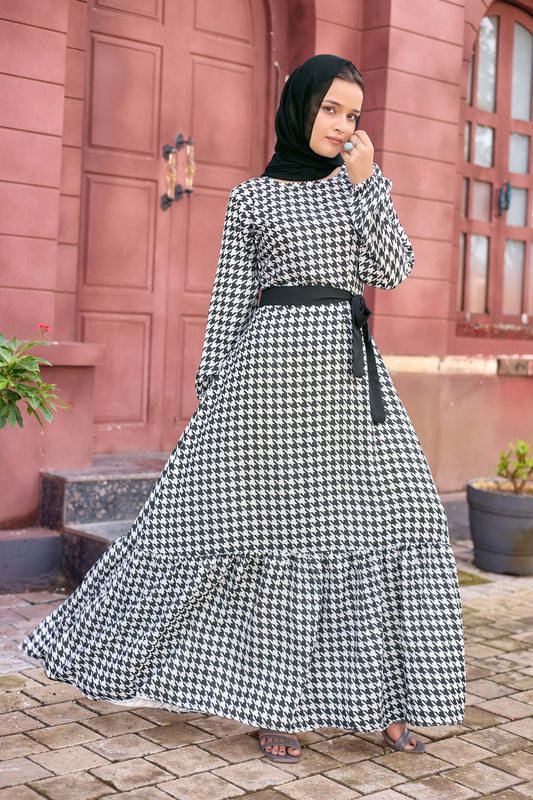 Abaya Nida Fabric Full Sleeve Length Stylish Abaya Dress