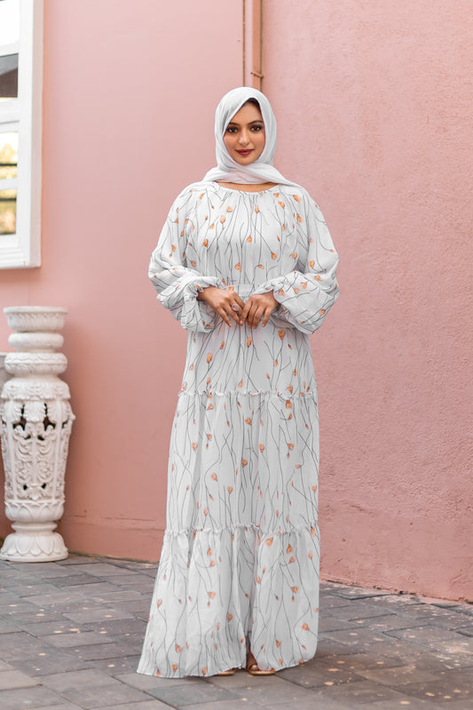 Women's Abaya Dress Fabric Georgette for Women and Girl's Abaya