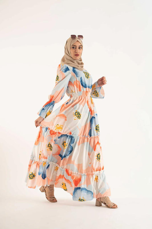 Abaya Nida Fabric Full Sleeve Length Stylish Abaya Dress for Women for Girls