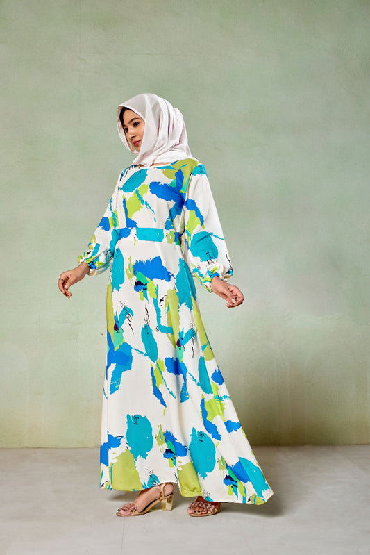 Abaya Nida Fabric Full Sleeve Length Stylish Abaya Dress for Women for Girls