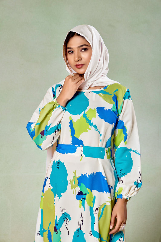 Abaya Nida Fabric Full Sleeve Length Stylish Abaya Dress for Women for Girls
